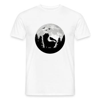 Ferret Moon Ferret Weasel - T-shirt homme - blanc - Devant - AI Model Male 178 dark (178cm)