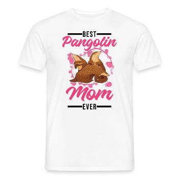 Best Pangolin Mom Ever Pangolin Mama - Männer T-Shirt - Weiß - Vorne - AI Model Male 178 dark (178cm)