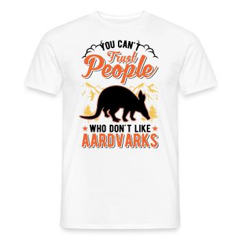 Aardvark Cadeau Aardvark - T-shirt homme - blanc - Devant - AI Model Male 178 dark (178cm)