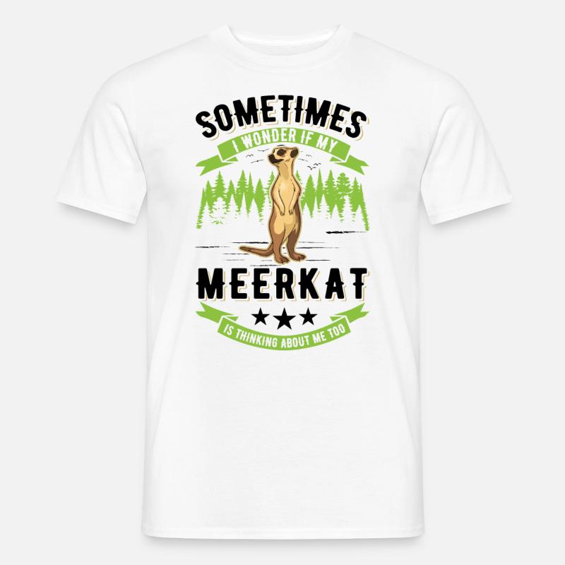 Erdmännchen Surikat Meerkat - Männer T-Shirt - Weiß