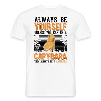 Soyez toujours vous-même Sauf si vous pouvez être un Capybara - T-shirt homme - blanc - Devant - AI Model Male 178 dark (178cm)