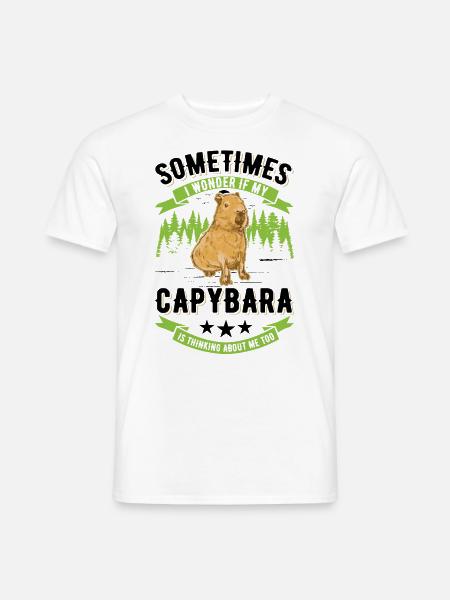 Capybara Wasserschwein Capibara - Men's T-Shirt - white