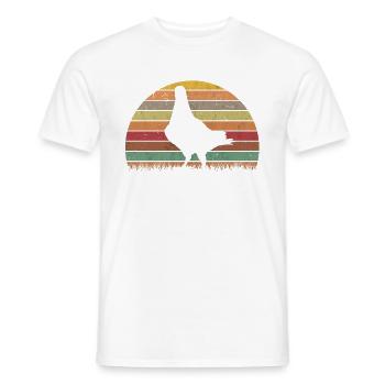 Taube Retro Taubenzüchter Vintage - Männer T-Shirt - Weiß - Vorne - AI Model Male 178 dark (178cm)