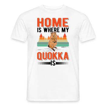 Zuhause ist wo mein Quokka ist - Männer T-Shirt - Weiß - Vorne - AI Model Male 178 dark (178cm)