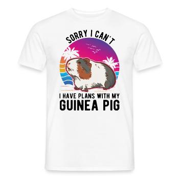 Guinea Pig Gift Guinea Pig - Men's T-Shirt - white - Front - AI Model Male 178 dark (178cm)