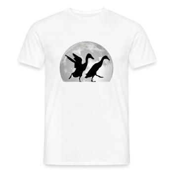 Canard Lune indien - T-shirt homme - blanc - Devant - AI Model Male 178 dark (178cm)