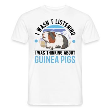 Guinea Pig Gift Guinea Pig - Men's T-Shirt - white - Front - AI Model Male 178 dark (178cm)