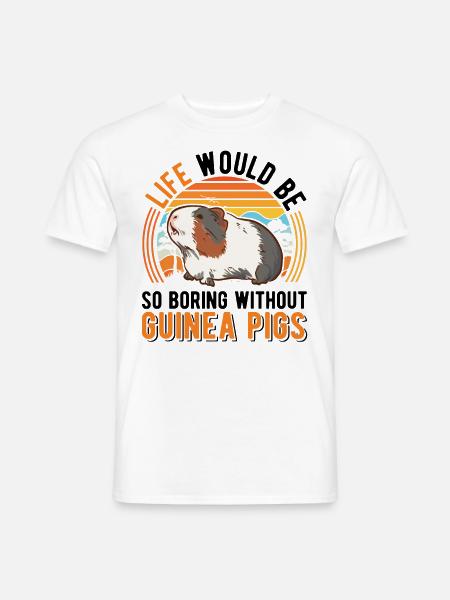 Cochon d’Inde Cadeau Cochon d’Inde - T-shirt homme - blanc