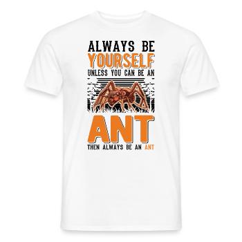 Ameisen Ameisenfarm Ameisenhaufen Feuerameisen - Männer T-Shirt - Weiß - Vorne - AI Model Male 178 dark (178cm)