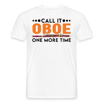 Appelez-le hautbois une fois de plus Basson Bassoniste - T-shirt homme - blanc - Devant - AI Model Male 178 dark (178cm)