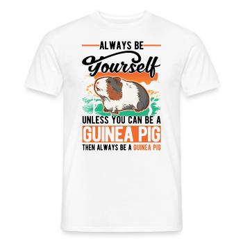 Cochon d’Inde Cadeau Cochon d’Inde - T-shirt homme - blanc - Devant - AI Model Male 178 dark (178cm)