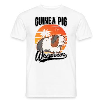 Guinea pig whisperer - Men's T-Shirt - white - Front - AI Model Male 178 dark (178cm)