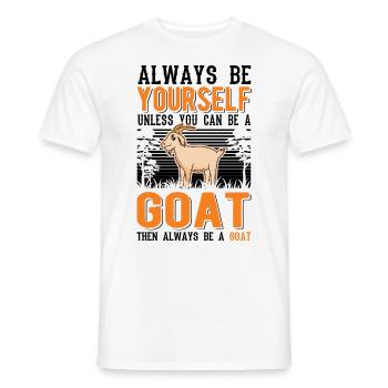 Chèvres Cadeau Chèvre Hôte Chèvre - T-shirt homme - blanc - Devant - AI Model Male 178 dark (178cm)