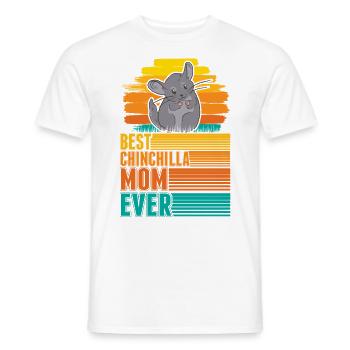 Best Chinchilla Mom Ever Chinchilla Mama - Männer T-Shirt - Weiß - Vorne - AI Model Male 178 dark (178cm)
