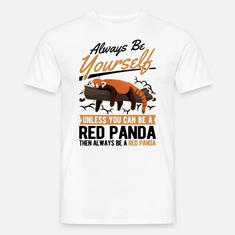 Red Panda Gift Red Panda - Men’s T-shirt - white