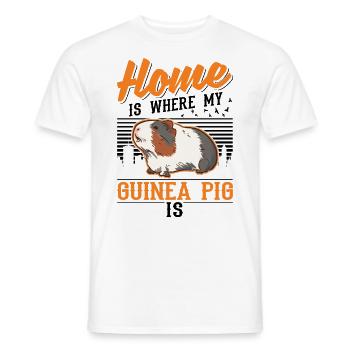 Guinea pigs at home Guinea Pig - Men's T-Shirt - white - Front - AI Model Male 178 dark (178cm)