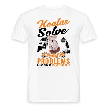 Koala Gift Koala Bear - Men's T-Shirt - white - Front - AI Model Male 178 dark (178cm)
