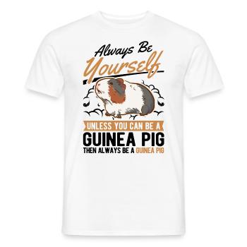 Cochon d’Inde Cadeau Cochon d’Inde - T-shirt homme - blanc - Devant - AI Model Male 178 dark (178cm)