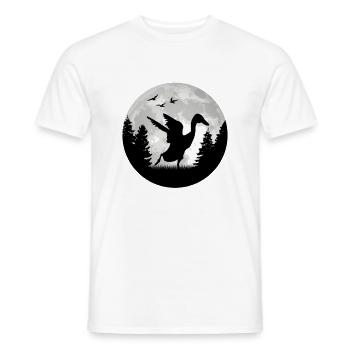 Canard Lune indien - T-shirt homme - blanc - Devant - AI Model Male 178 dark (178cm)