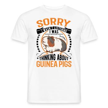 Guinea Pig Gift Guinea Pig - Men's T-Shirt - white - Front - AI Model Male 178 dark (178cm)