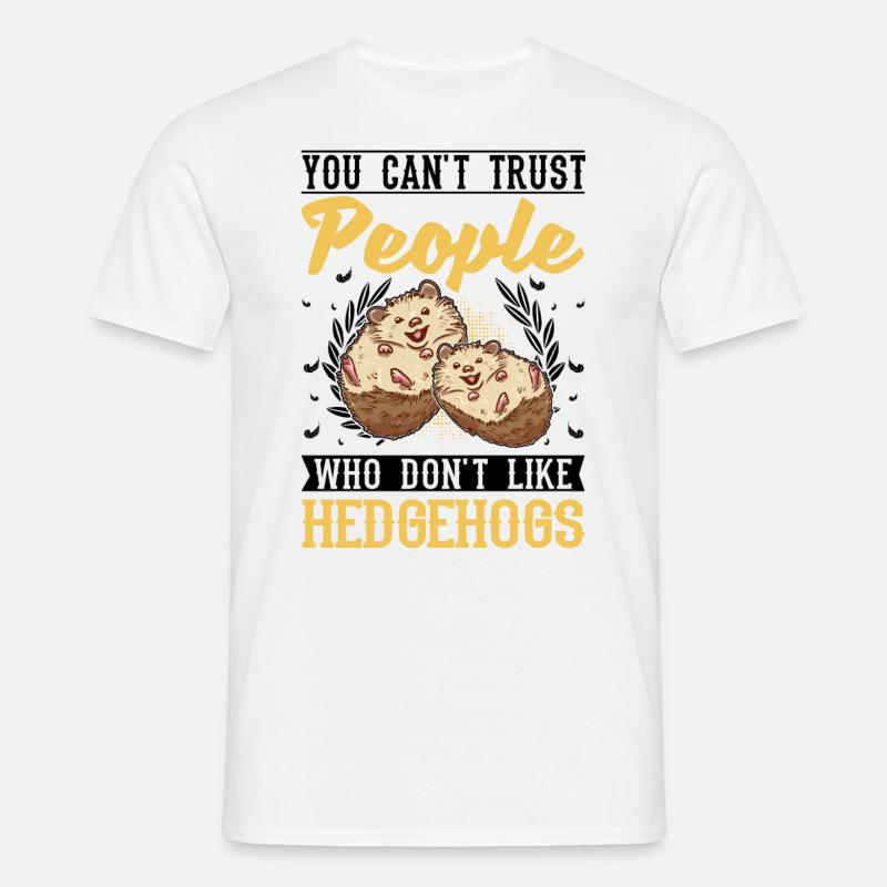 Igel Geschenk Stacheligel - Männer T-Shirt - Weiß