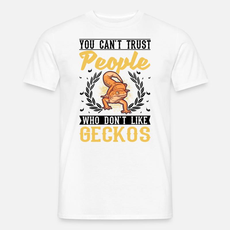 Gecko Gift Leopard Gecko - Men's T-shirt - white