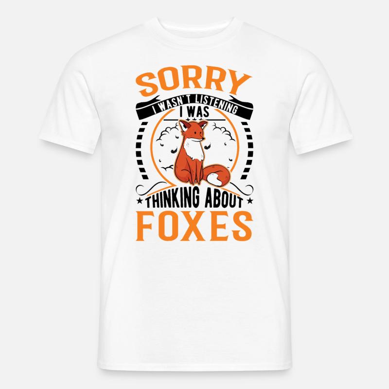 Fuchs Geschenk Rotfuchs - Männer T-Shirt - Weiß