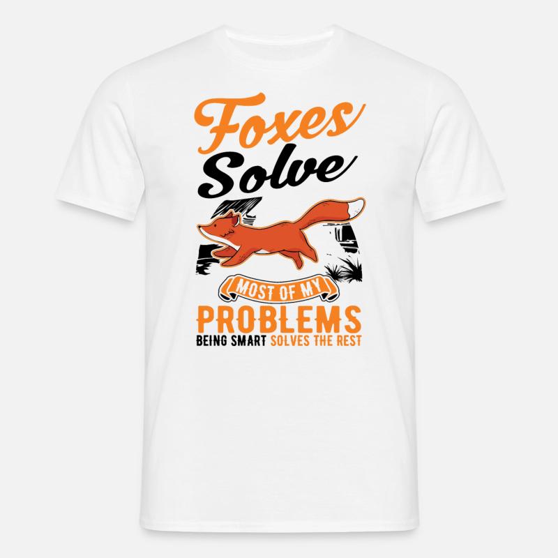 Fuchs Geschenk Rotfuchs - Männer T-Shirt - Weiß