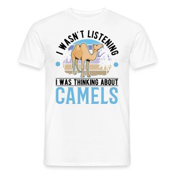 Kamel Geschenk Dromedar Camel Großkamel - Männer T-Shirt - Weiß - Vorne - AI Model Male 178 dark (178cm)