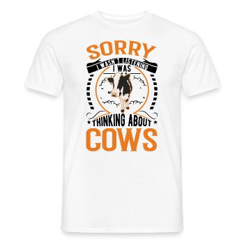 Kuh Landwirt Rinderzüchter Bauer Kühe - Männer T-Shirt - Weiß - Vorne - AI Model Male 178 dark (178cm)