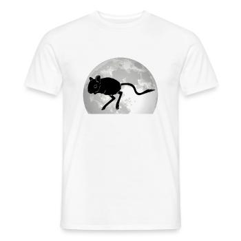Gerbil Moon Racing Rat Gerbil - Men's T-Shirt - white - Front - AI Model Male 178 dark (178cm)
