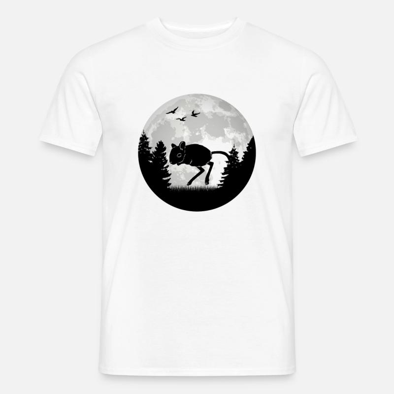 Gerbil Moon Racing Rat Gerbil - Men's T-shirt - white