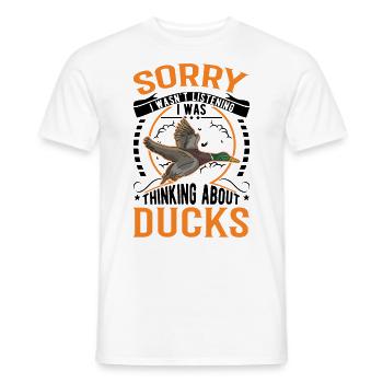 Duck Gift Duck Duck Breeder - Men's T-Shirt - white - Front - AI Model Male 178 dark (178cm)