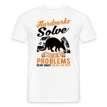 Aardvark Cadeau Aardvark - T-shirt homme - blanc - Devant - AI Model Male 178 dark (178cm)