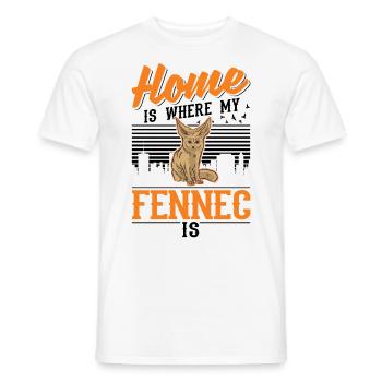 Zuhause ist wo mein Fennek ist - Männer T-Shirt - Weiß - Vorne - AI Model Male 178 dark (178cm)