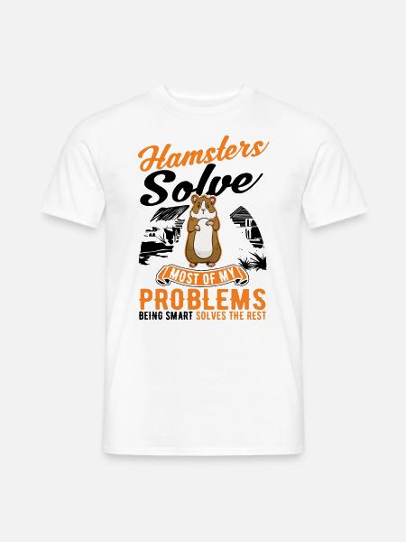 Hamster Besitzer Goldhamster Hamster - Männer T-Shirt - Weiß