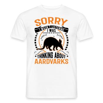 Aardvark Cadeau Aardvark - T-shirt homme - blanc - Devant - AI Model Male 178 dark (178cm)