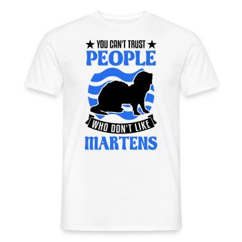 Marten Gift Mink Badger Pine Marten - Men's T-Shirt - white - Front - AI Model Male 178 dark (178cm)