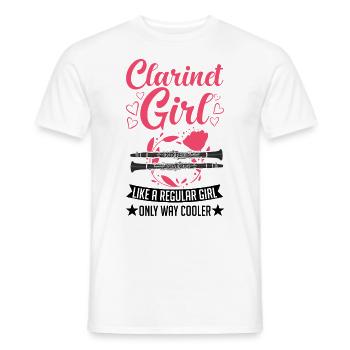 Clarinette Clarinettiste - T-shirt homme - blanc - Devant - AI Model Male 178 dark (178cm)