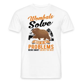 Australischer Wombat - Männer T-Shirt - Weiß - Vorne - AI Model Male 178 dark (178cm)