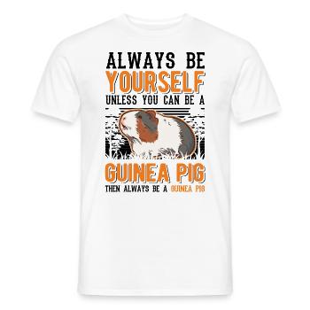 Cochon d’Inde Cadeau Cochon d’Inde - T-shirt homme - blanc - Devant - AI Model Male 178 dark (178cm)