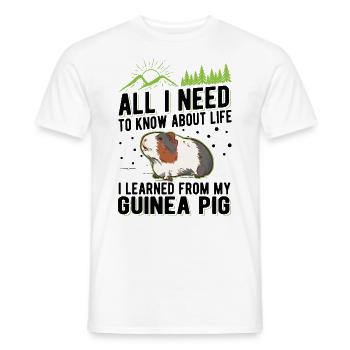 Guinea Pig Gift Guinea Pig - Men's T-Shirt - white - Front - AI Model Male 178 dark (178cm)