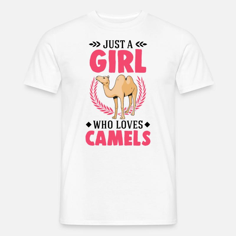 Kamel Mädchen Dromedar Ägypten Großkamel - Männer T-Shirt - Weiß