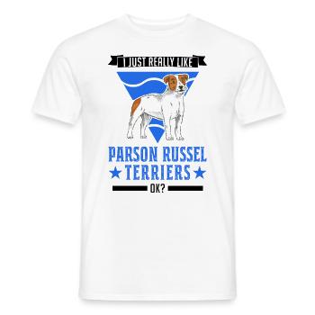 Parson Russell Terrier Owner - Men's T-Shirt - white - Front - AI Model Male 178 dark (178cm)