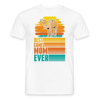 Meilleure maman chameau de tous les temps Kamel Mama - T-shirt homme - blanc - Devant - AI Model Male 178 dark (178cm)