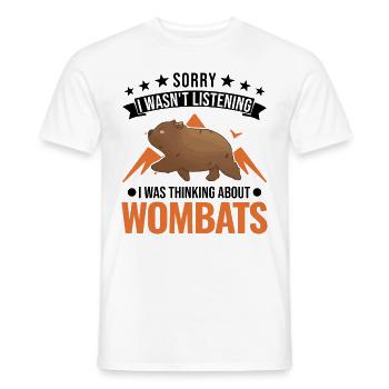 Australischer Wombat Geschenk - Männer T-Shirt - Weiß - Vorne - AI Model Male 178 dark (178cm)