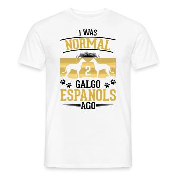 Galgo Espanol 2 Spanish Greyhounds Galgo - Men's T-Shirt - white - Front - AI Model Male 178 dark (178cm)