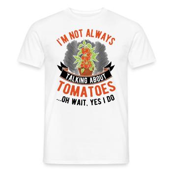 Cadeau Tomate Tomate Grower Tomates - T-shirt homme - blanc - Devant - AI Model Male 178 dark (178cm)