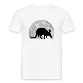 Erdferkel Mond - Männer T-Shirt - Weiß - Vorne - AI Model Male 178 dark (178cm)