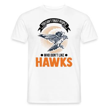 Falcon Gift Falcon Breeding Falcon Breeder Falconer - Men's T-Shirt - white - Front - AI Model Male 178 dark (178cm)